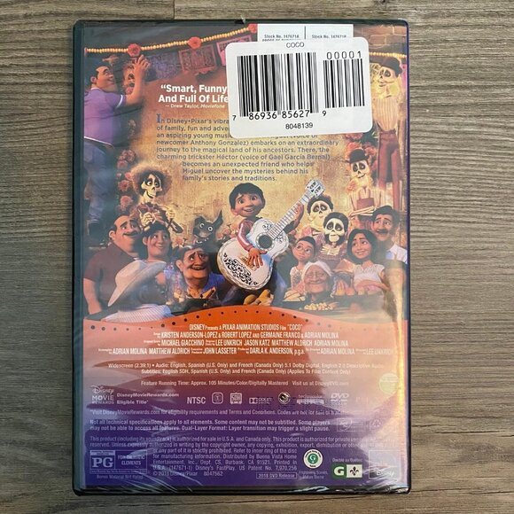 Disney DVD Lot of 3 Childrens Movies - The Search for Santa Paws, Coco, Frozen - Picture 6 of 12